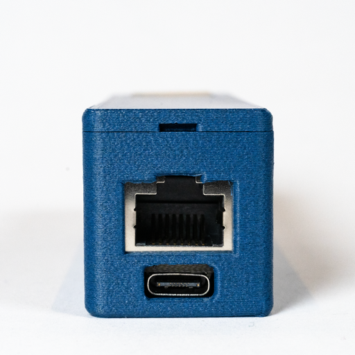 IR100E back showing RJ45 Ethernet and USB-C ports